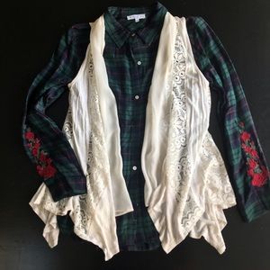 🔹3 for $10🔹 Beautiful & Fun Sleeveless Cardigan